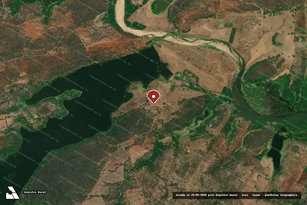Imagem de satélite — Embargo IBAMA — Infração Ambiental - Boqueirão/PB