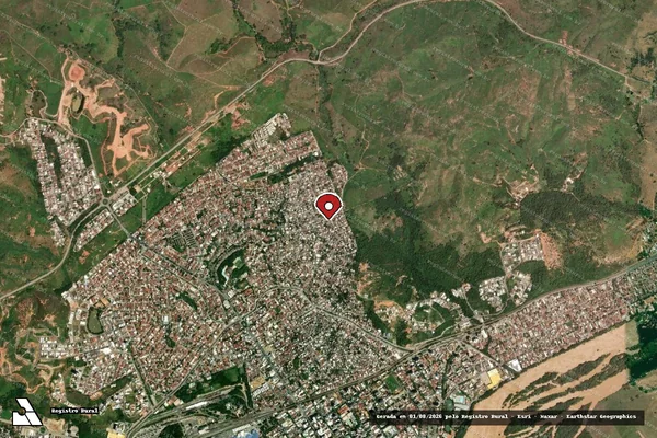 Imagem de satélite de Infração da Fauna em Governador Valadares - MG (marcador da localização)