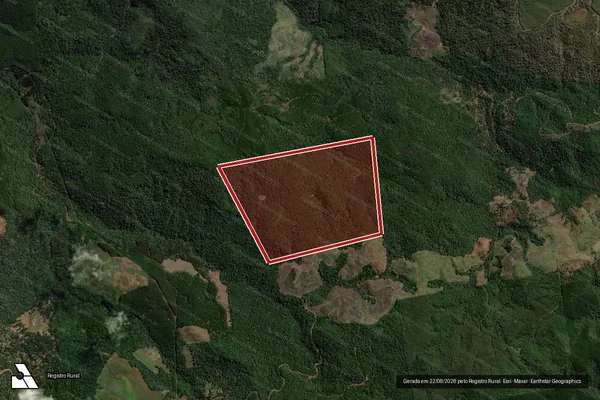 Imagem de satélite de Infração Ambiental em Bituruna - PR