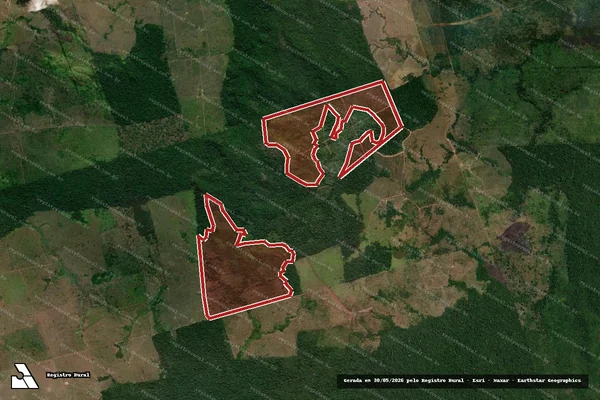 Imagem de satélite de Infração da Flora em São Félix do Xingu - PA