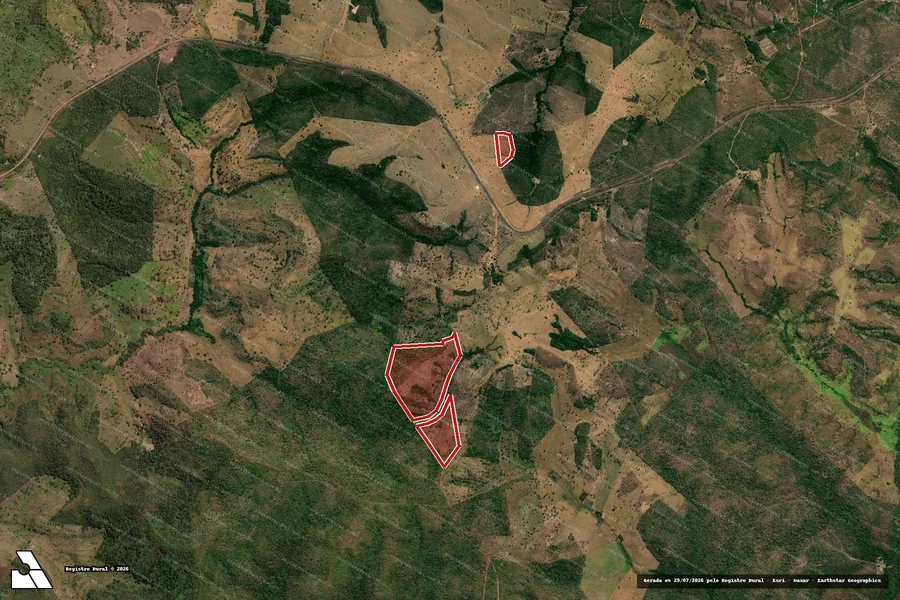Imagem aérea do item A