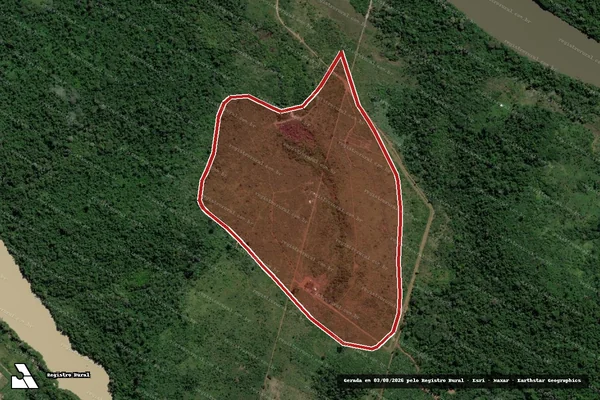 Imagem de satélite de Infração Ambiental em Novo Progresso - PA