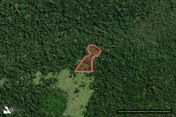 Imagem de satélite de Infração Ambiental em São Félix do Xingu - PA