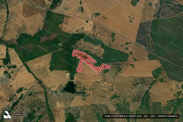 Imagem de satélite de Infração da Flora em Mara Rosa - GO