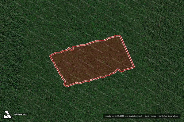 Imagem de satélite de Infração Ambiental em Apuí - AM