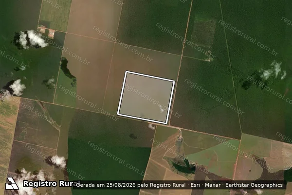 Imagem de satélite de Infração Ambiental em Querência - MT