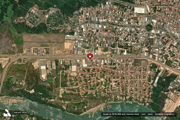 Imagem de satélite — Embargo IBAMA — Infração da Flora - Anapu/PA