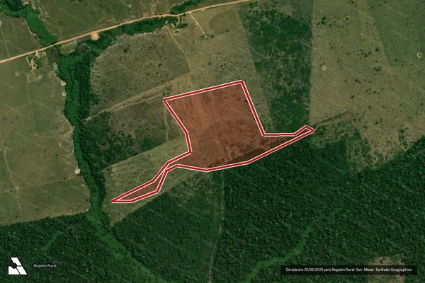 Imagem de satélite de Infração Ambiental em Porto Velho - RO
