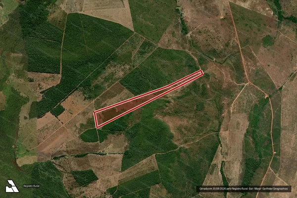 Imagem de satélite — Embargo IBAMA — Infração da Flora - Serra Nova Dourada/MT
