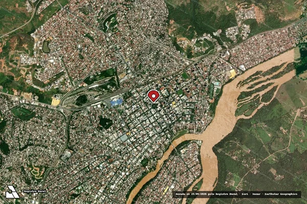 Imagem de satélite — Embargo IBAMA — Infração da Fauna - Governador Valadares/MG