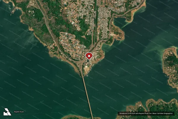 Imagem de satélite — Embargo IBAMA — Infração Ambiental - Tucuruí/PA