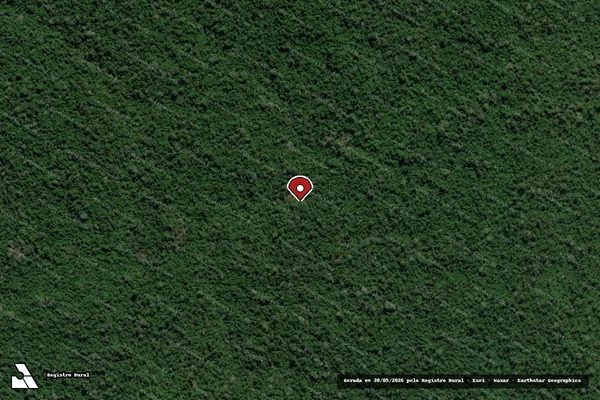 Imagem de satélite de Infração Ambiental em Itaituba - PA (marcador da localização)