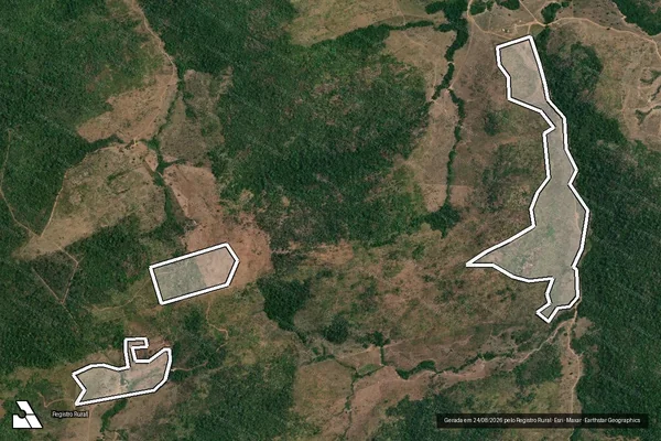 Imagem de satélite de Desmatamento em Novo Progresso - PA