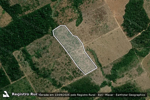 Imagem de satélite de Infração Ambiental em Colniza - MT