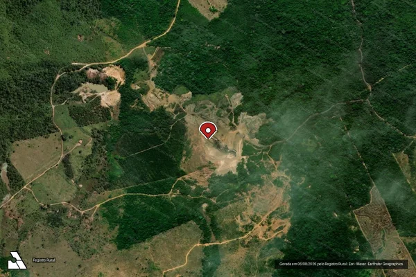 Imagem de satélite — Embargo IBAMA — Infração da Flora - Marabá/PA
