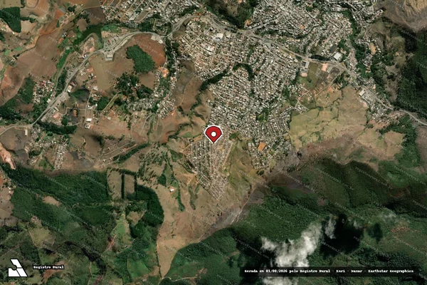 Imagem de satélite — Embargo IBAMA — Infração da Fauna — Caeté/MG