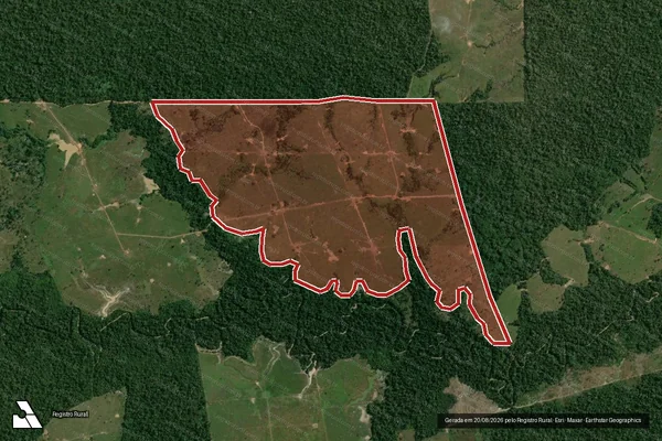 Imagem de satélite de Infração Ambiental em Porto Velho - RO