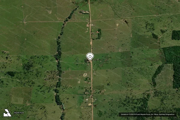 Imagem de satélite — Embargo IBAMA — Infração da Flora - Nova Mamoré/RO