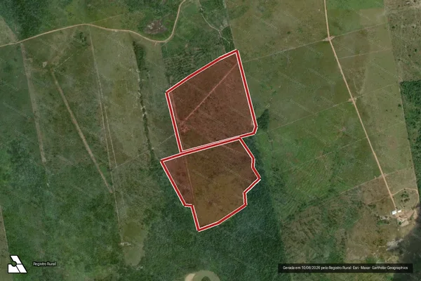 Imagem de satélite de Infração da Flora em Mucajaí - RR