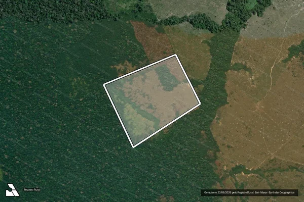 Imagem de satélite de Infração da Flora em Lábrea - AM