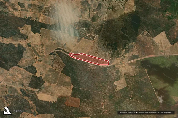 Imagem de satélite de Infração da Flora em Coribe - BA