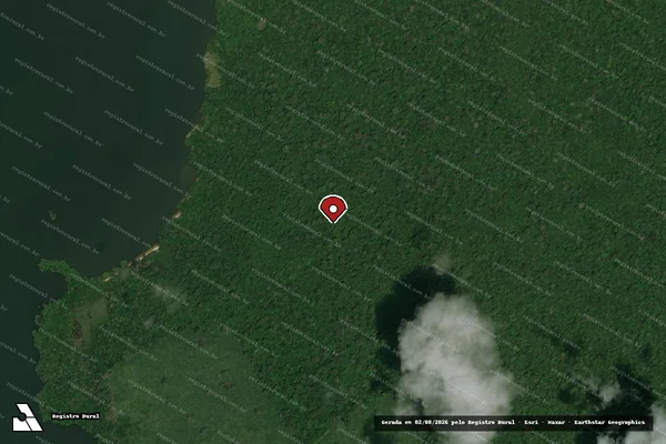 Imagem de satélite — Embargo IBAMA — Infração da Flora — Porto De Moz/PA