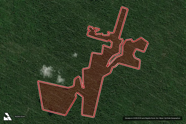 Imagem de satélite de Infração Ambiental em São Félix do Xingu - PA