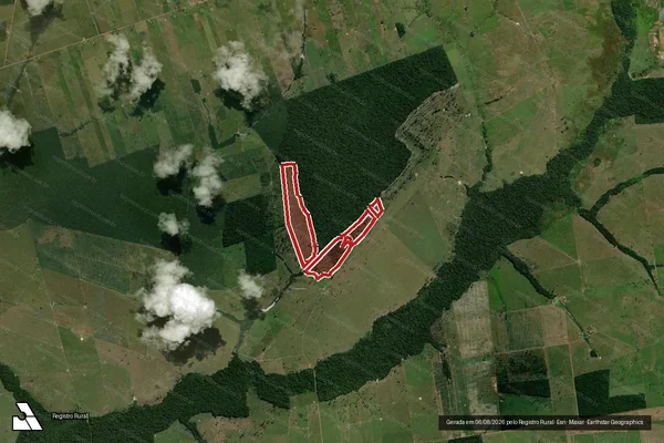 Imagem de satélite — Embargo Ambiental — Costa Marques/RO