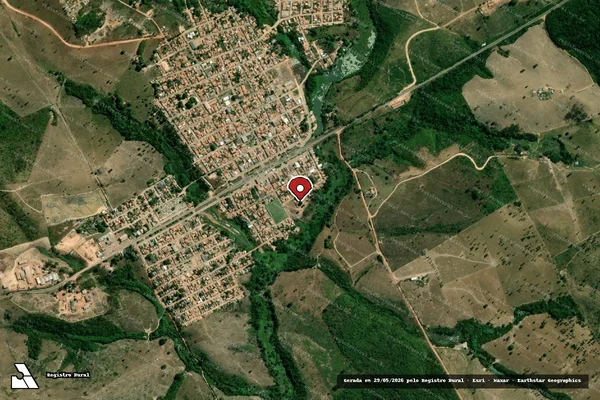 Imagem de satélite de Infração da Flora em Abel Figueiredo - PA (marcador da localização)