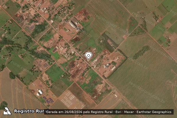 Imagem de satélite — Embargo IBAMA — Infração Ambiental - Marcelândia/MT