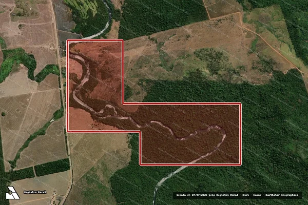 Imagem de satélite de Infração Ambiental em Altamira - PA