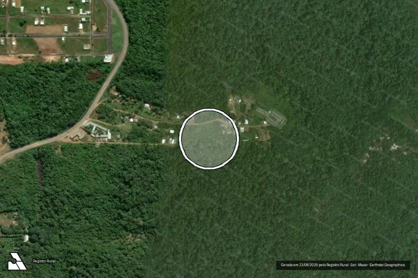 Imagem de satélite — Embargo IBAMA — Infração da Flora — Iranduba/AM