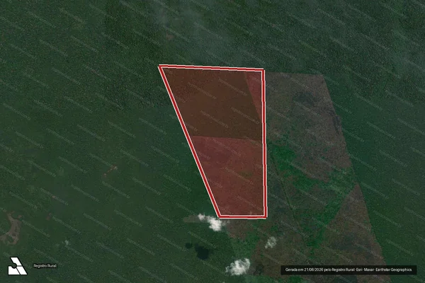 Imagem de satélite de Infração da Flora em Canutama - AM