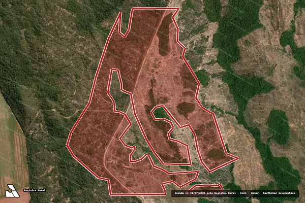Imagem de satélite de Infração Ambiental em Almas - TO