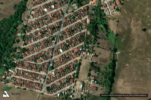 Imagem de satélite — Embargo IBAMA — Infração da Fauna - Penedo/AL