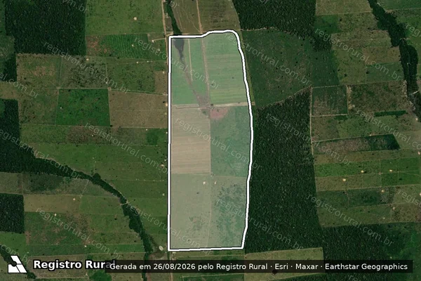 Imagem de satélite de Infração Ambiental em Nova Mamoré - RO