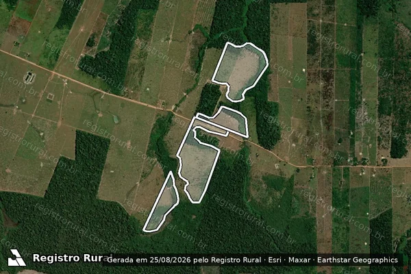 Imagem de satélite de Infração Ambiental em Candeias do Jamari - RO