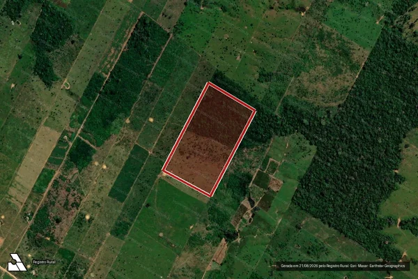 Imagem de satélite de Infração da Flora em Porto Velho - RO