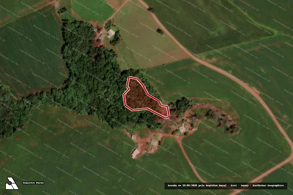 Imagem de satélite — Embargo IBAMA — Infração da Flora — Abelardo Luz/SC