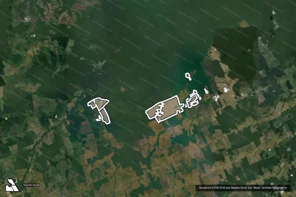 Imagem de satélite de Infração da Flora em Lábrea - AM