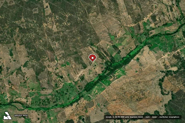 Imagem de satélite — Embargo IBAMA — Infração da Flora — Pombal/PB