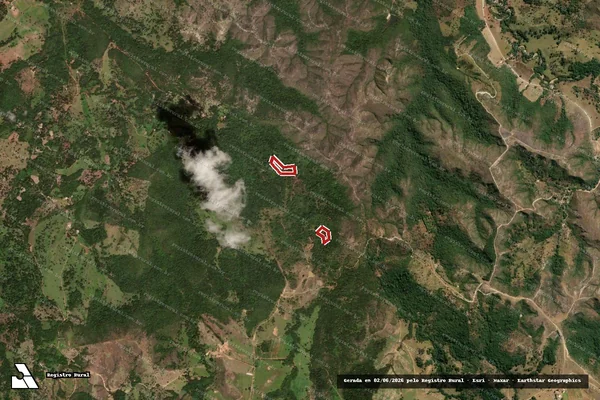 Imagem de satélite de Infração da Flora em Águas Lindas de Goiás - GO