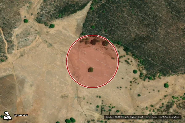 Imagem de satélite de Infração Ambiental em Patos - PB