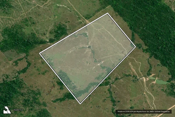 Imagem de satélite de Infração Ambiental em Mucajaí - RR