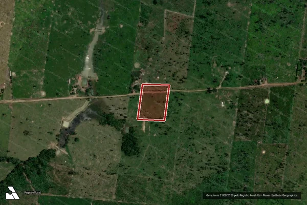 Imagem de satélite de Desmatamento em Porto Velho - RO