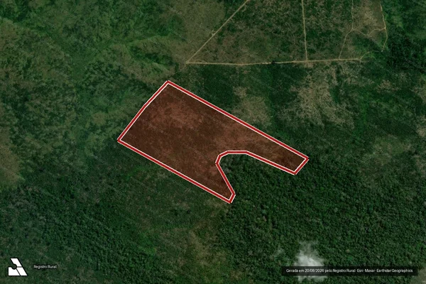Imagem de satélite de Infração da Flora em Apuí - AM