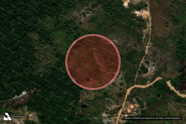Imagem de satélite — Embargo IBAMA — Infração Ambiental - Ilhéus/BA