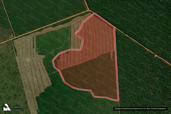 Imagem de satélite de Infração Ambiental em União do Sul - MT