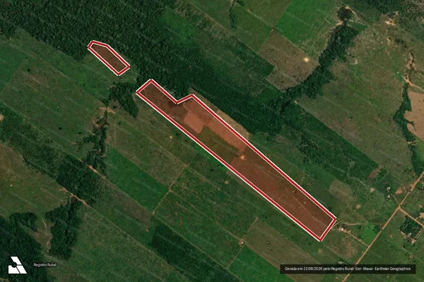 Imagem de satélite de Desmatamento em Porto Velho - RO