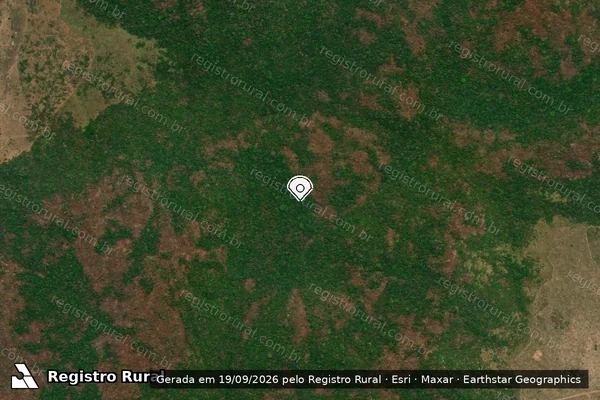 Imagem de satélite — Embargo IBAMA — Infração Ambiental - São Félix do Xingu/PA